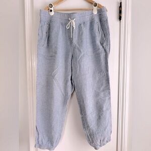 Athleta Blue Linen Cabo Joggers Plus Size 18